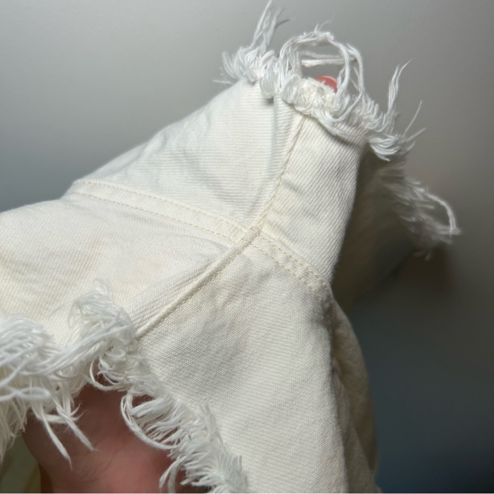 Agolde Parker Short White/Cream Size 26 - Picture 10 of 10